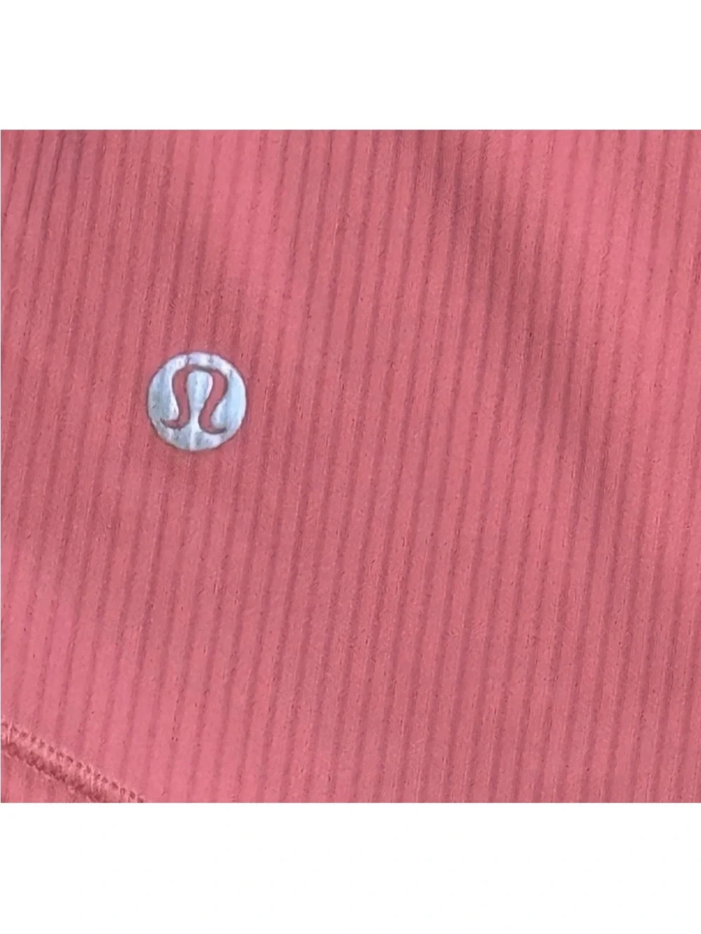 Lululemon Base Pace Tank Top High Neck Size *4 Racerback Ribbed Coral Pink